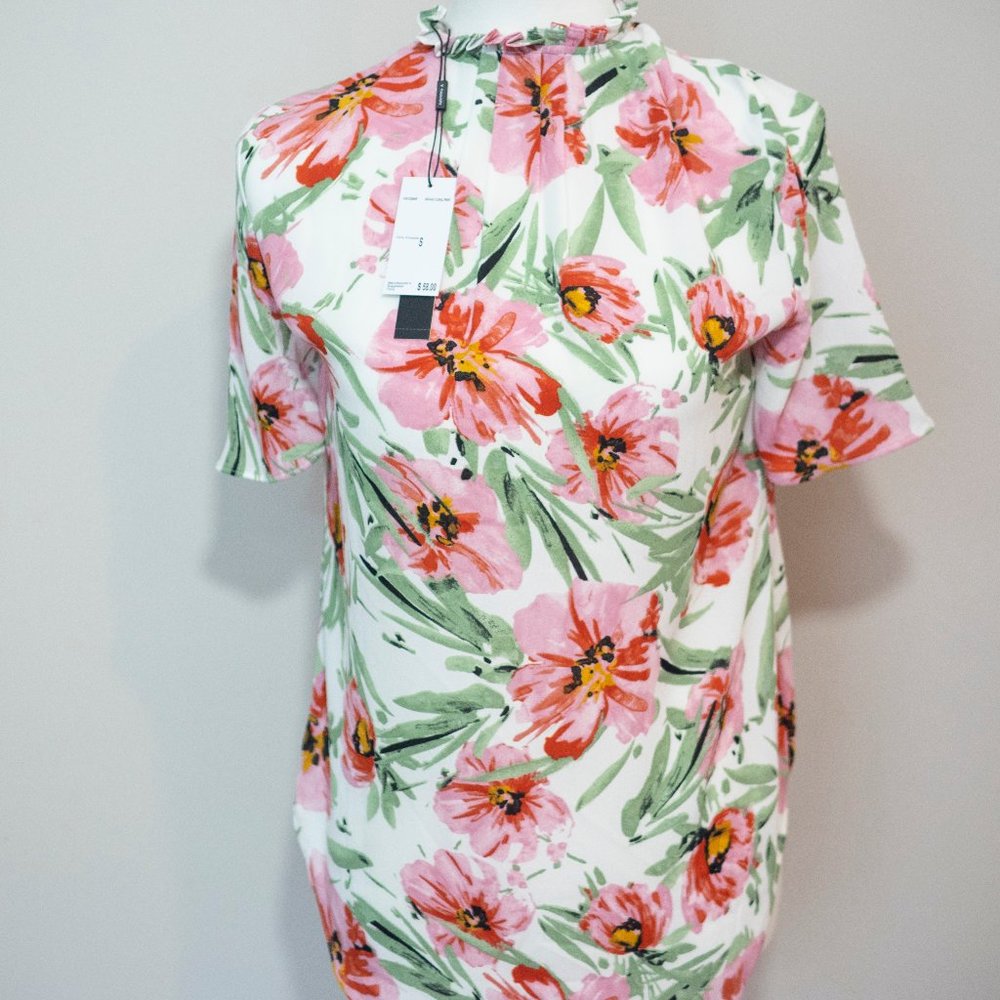 NWT T Tahari Vintage Flower Print Small Womens S